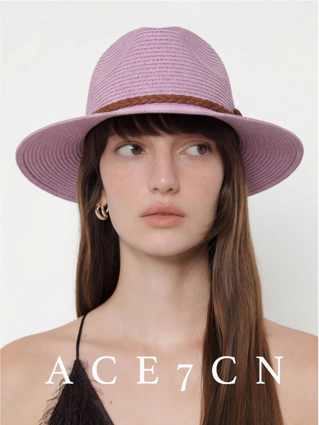 Nordic Chic Panama Straw Hat Straw-Woven Dress