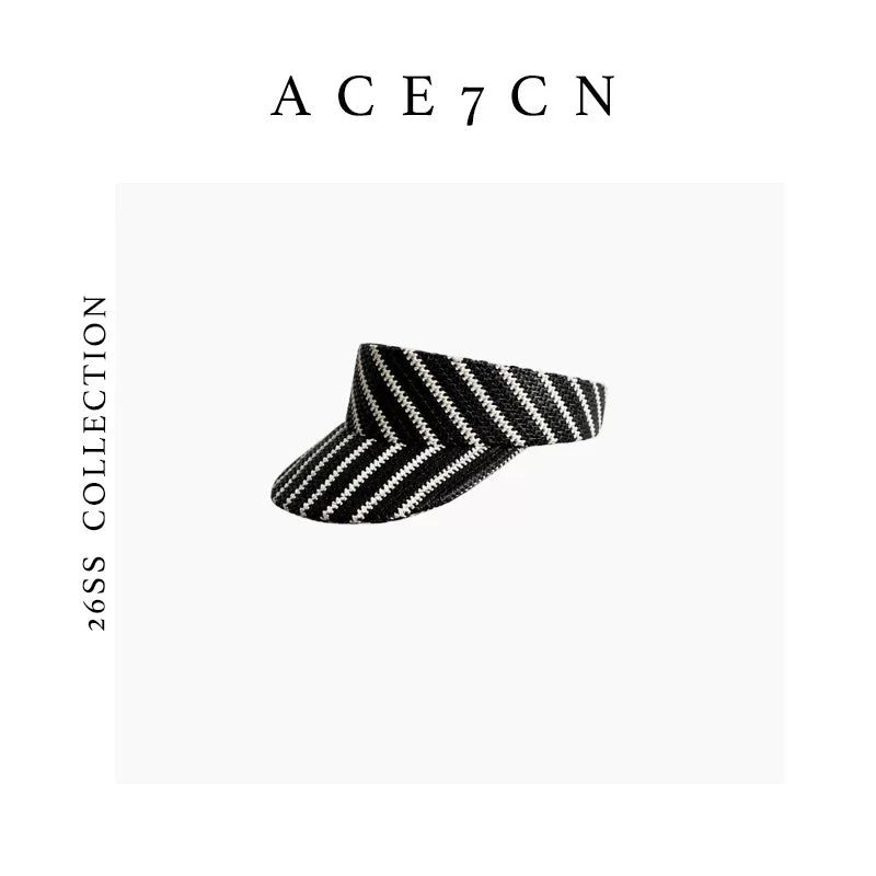 Athleisure Visor Colorful Striped Sun Hat Breathable