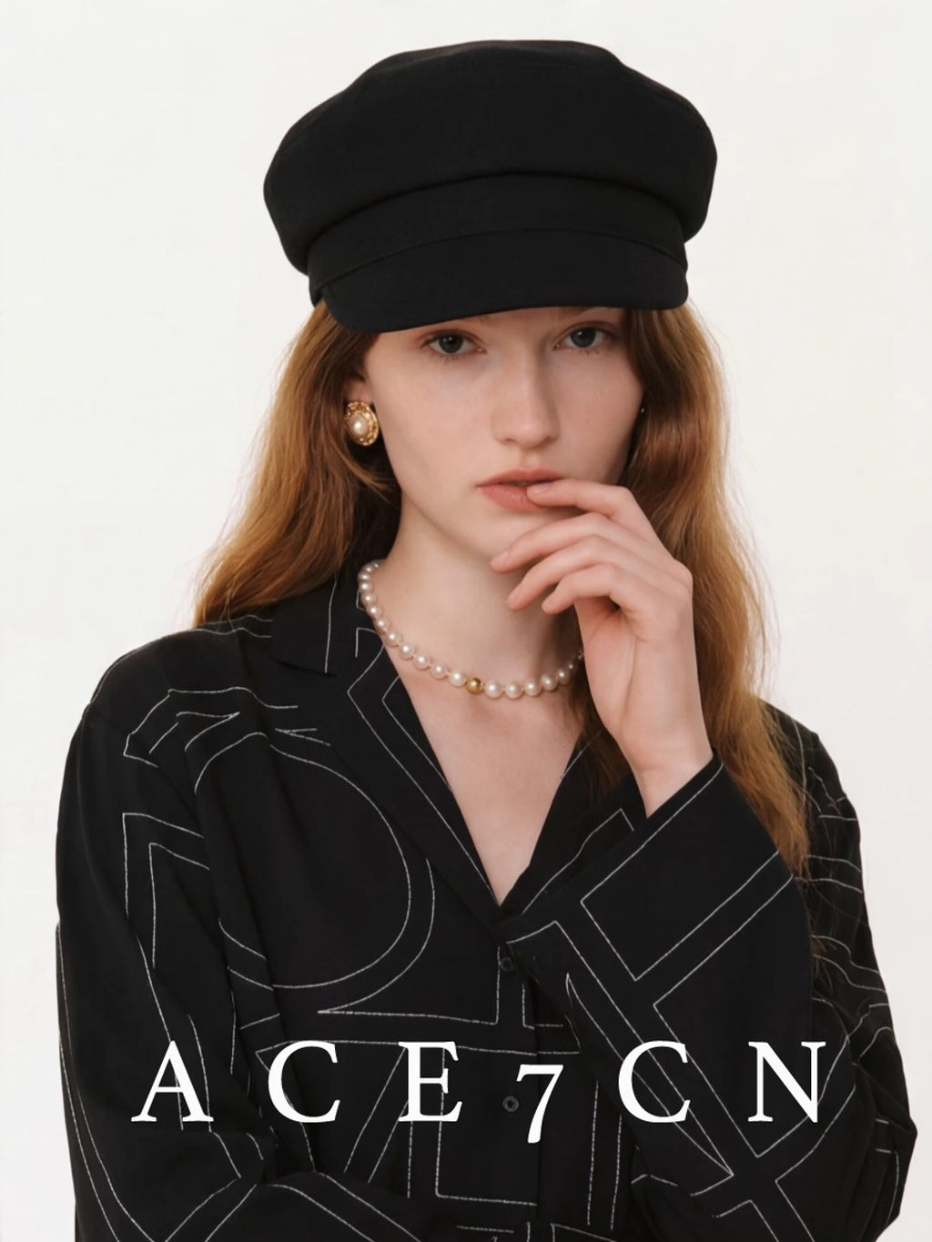 Japanese Niche Suede Newsboy Cap Large-Fit Painter