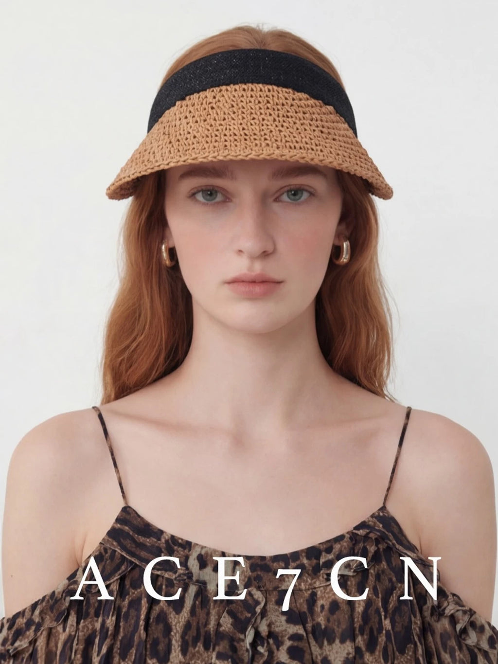 South-France Resort Visor Subtle-Glitter Refined Sun-Shade Headband