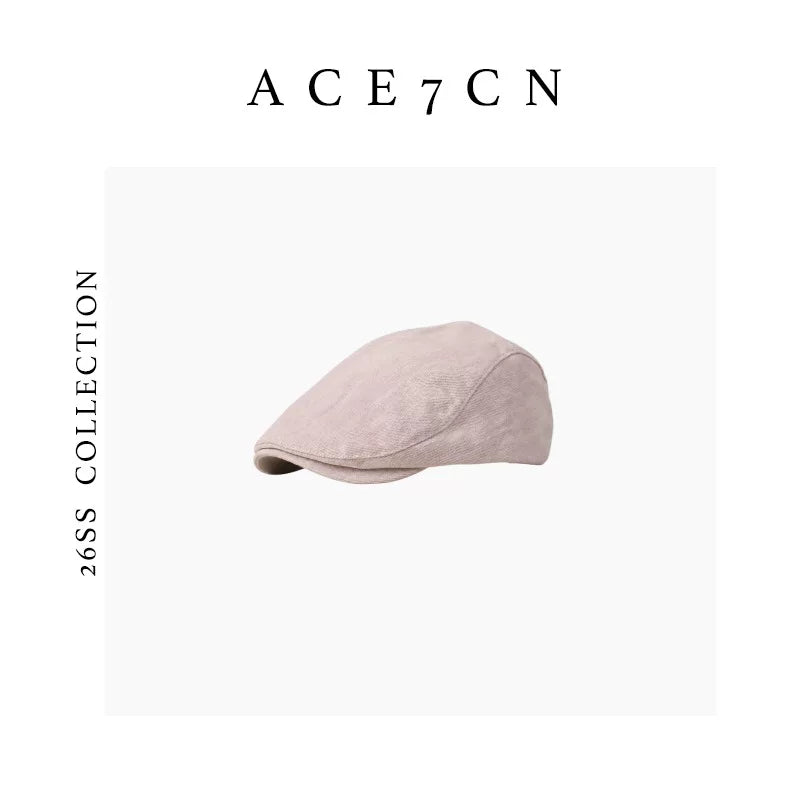 Italian Old-Money Classic Flat Cap High-Quality Cotton