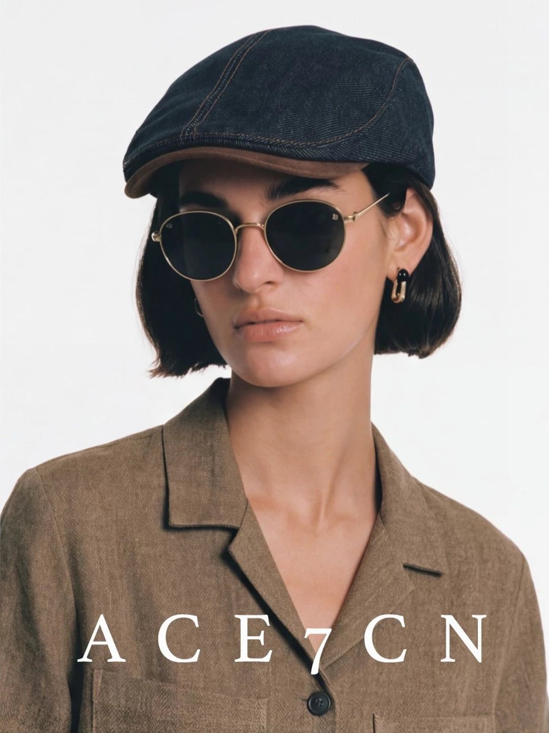 British Old-Money Denim Flat Cap Urban Vintage