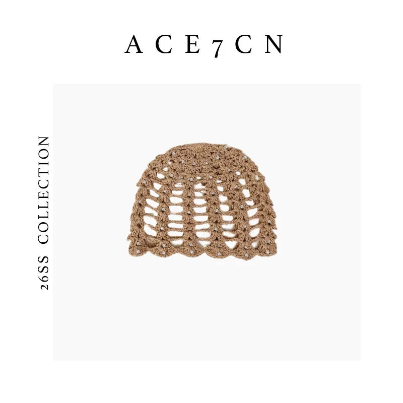Vintage Elegant Openwork Woven Hat Chic Vintage
