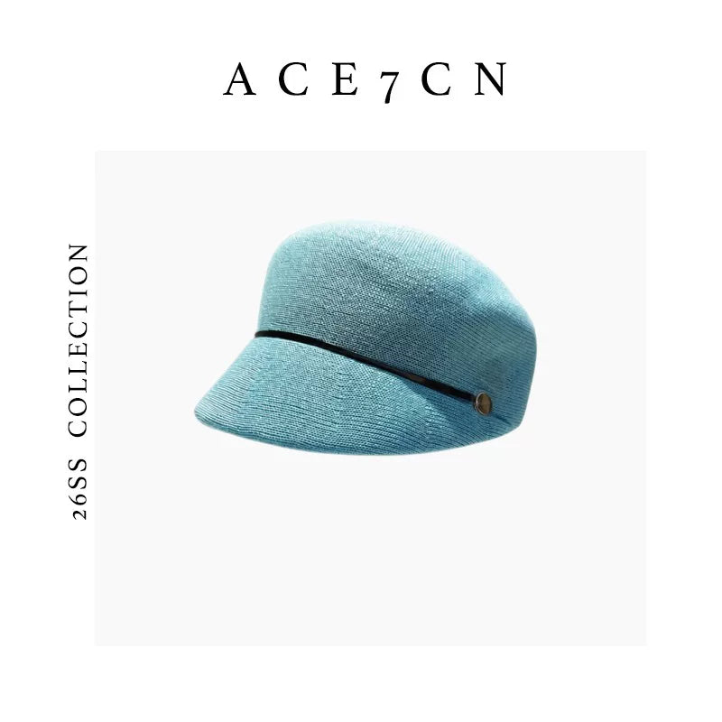 Japanese Niche Short-Brim Equestrian Hat Urban Chic