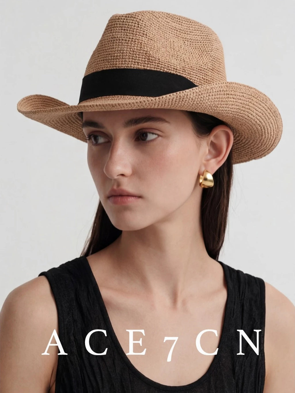 British Classic Premium Raffia Fedora Hand-Woven Western