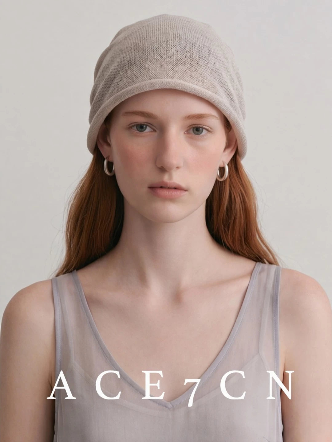 100 Linen Japanese Artsy Beanie Pleated Breathable