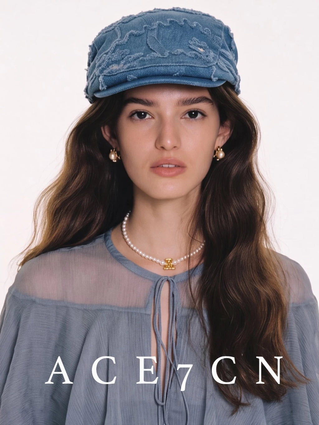 British Old-Money Elegant Flat Cap Denim Styling