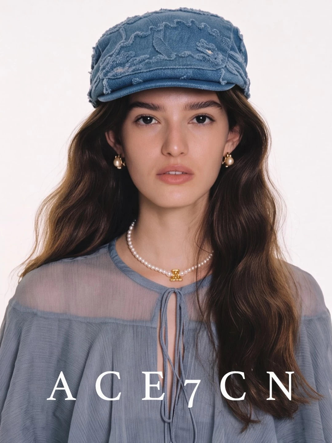 British Old-Money Elegant Flat Cap Denim Styling