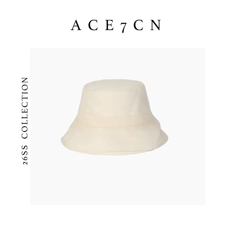 French Muted Bucket Hat Everyday Travel Sun-Protection