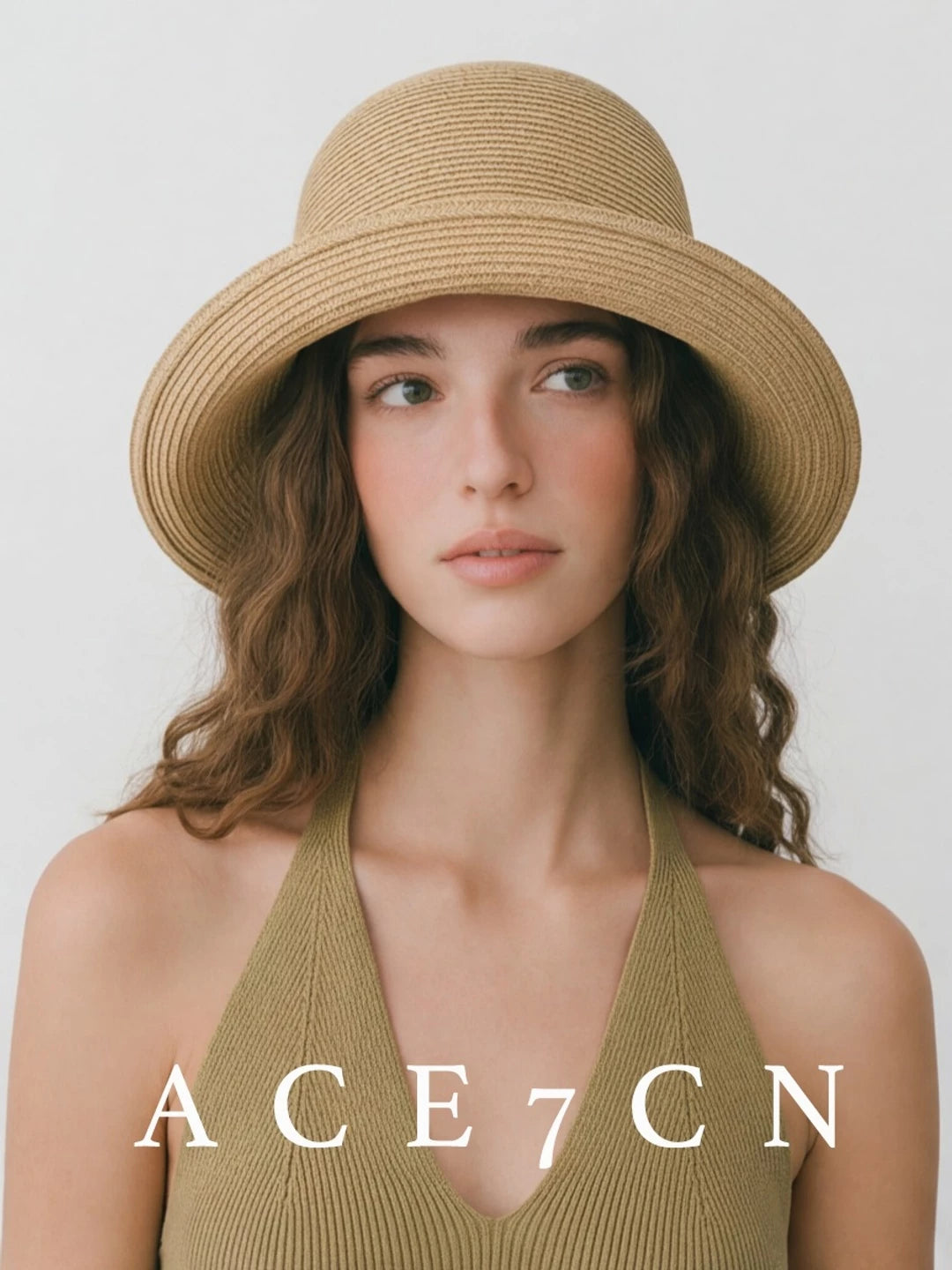 Nordic Colorful Vintage Chic Roll-Brim Bucket Hat