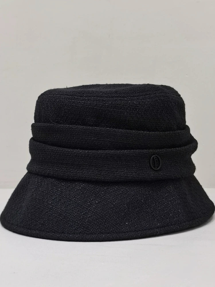 Tweed Short-Brim Bucket Hat Bucket Hat Women