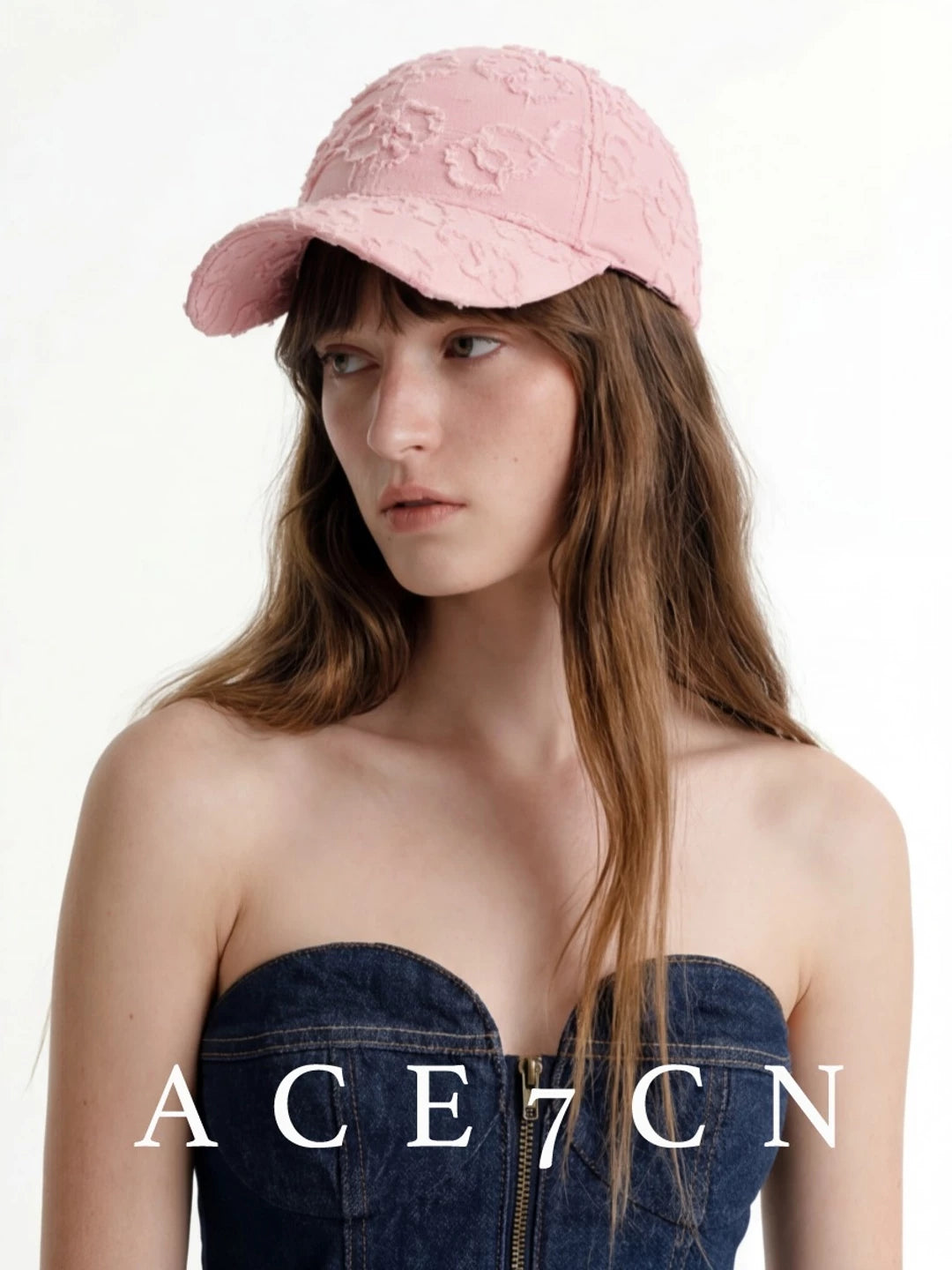 Korean Floral Hat Vintage 3D Jacquard Embroidered