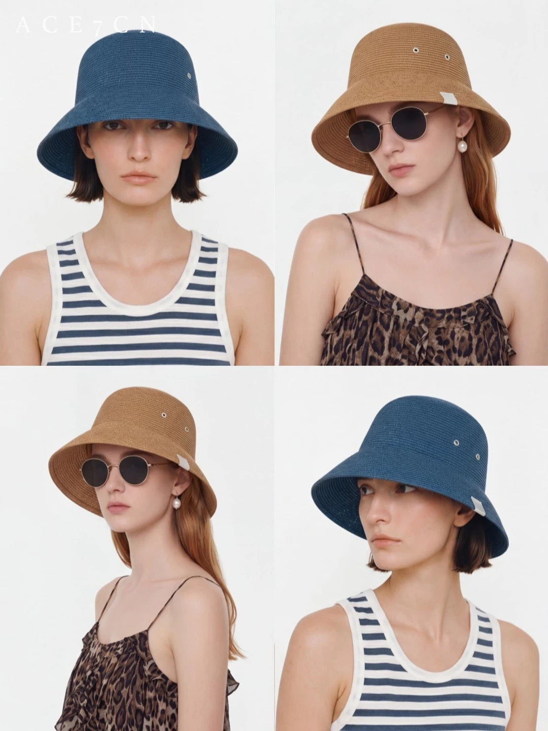 California Resort Foldable Sun Hat Summer Sun-Protection