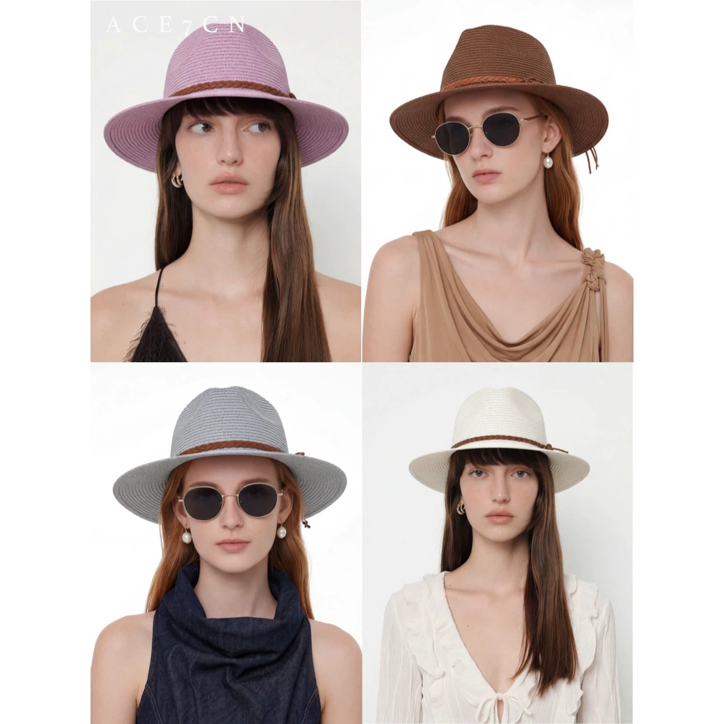 Nordic Chic Panama Straw Hat Straw-Woven Dress