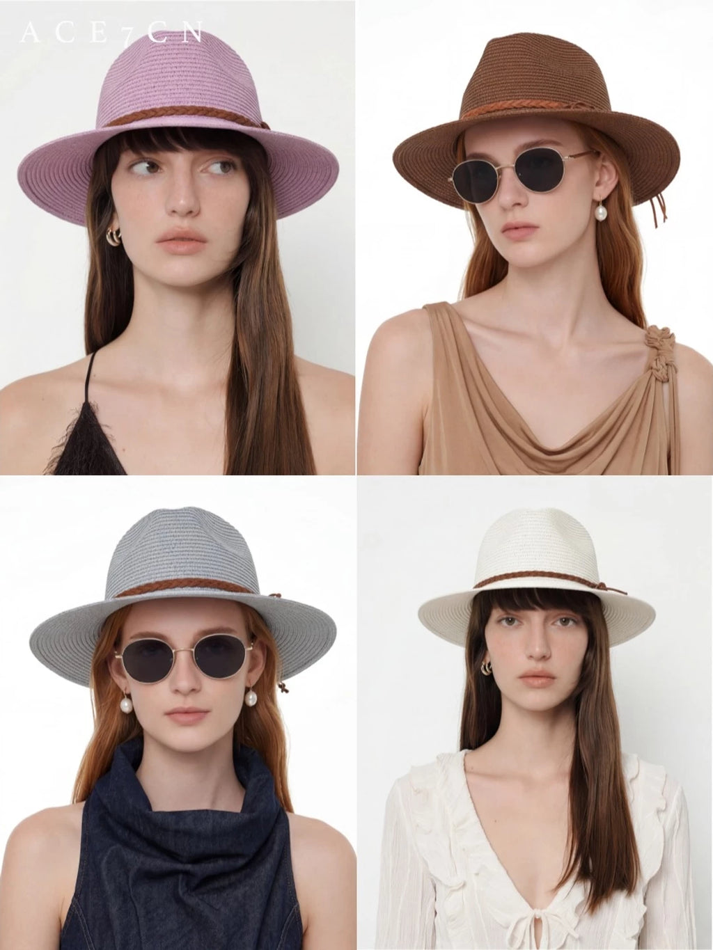 Nordic Chic Panama Straw Hat Straw-Woven Dress