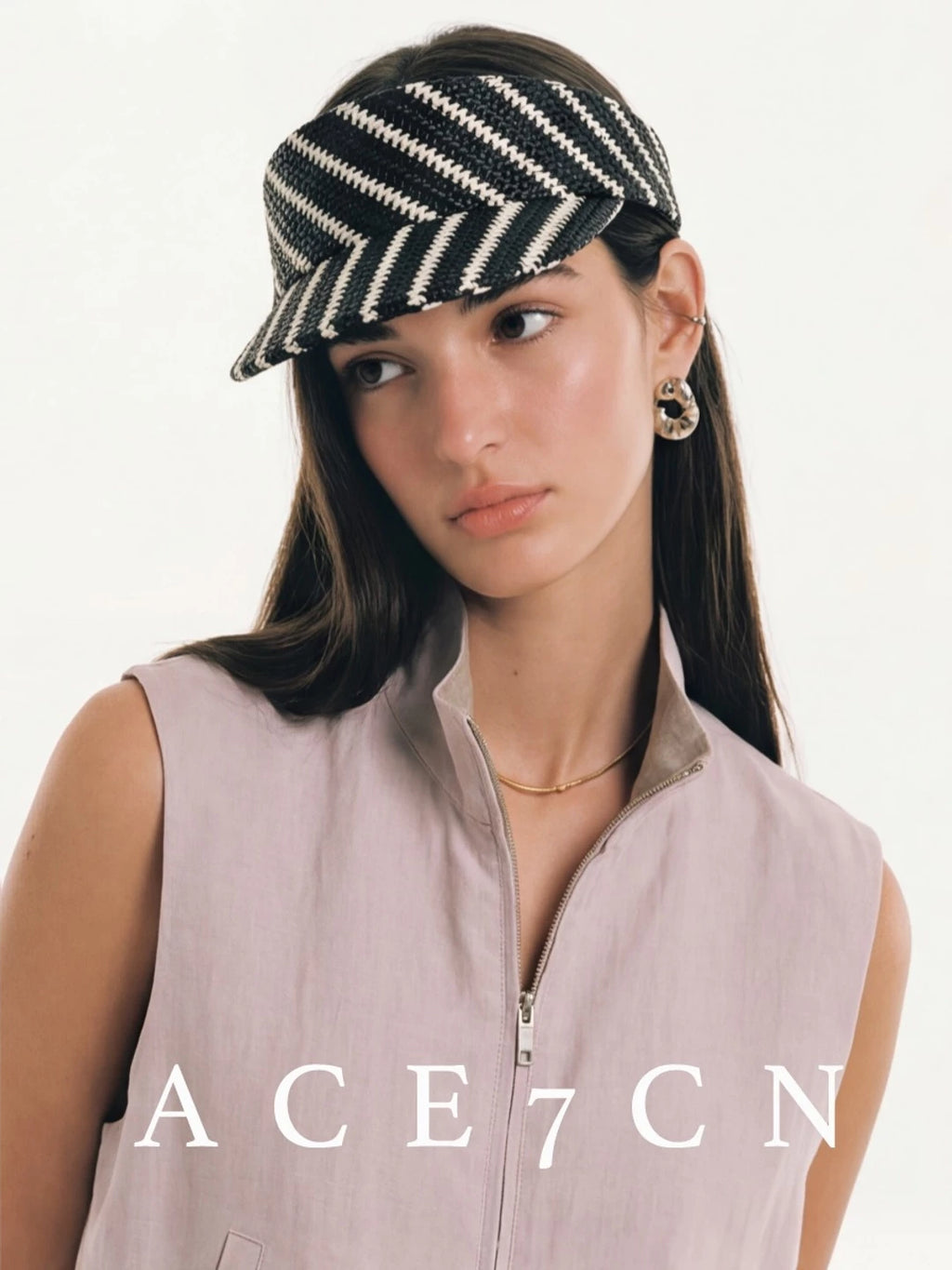 Athleisure Visor Colorful Striped Sun Hat Breathable