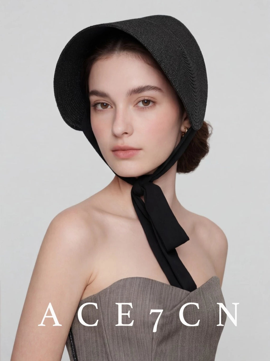 Hepburn French Estate Hat One-Piece Wheat-Straw Straw