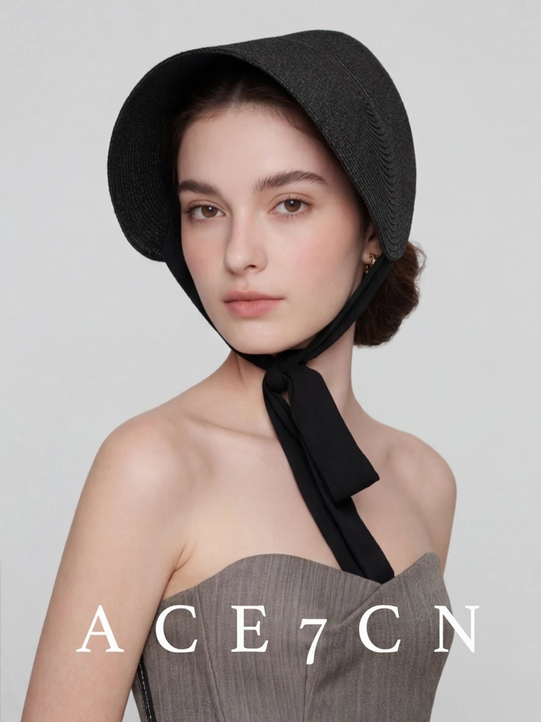 Hepburn French Estate Hat One-Piece Wheat-Straw Straw
