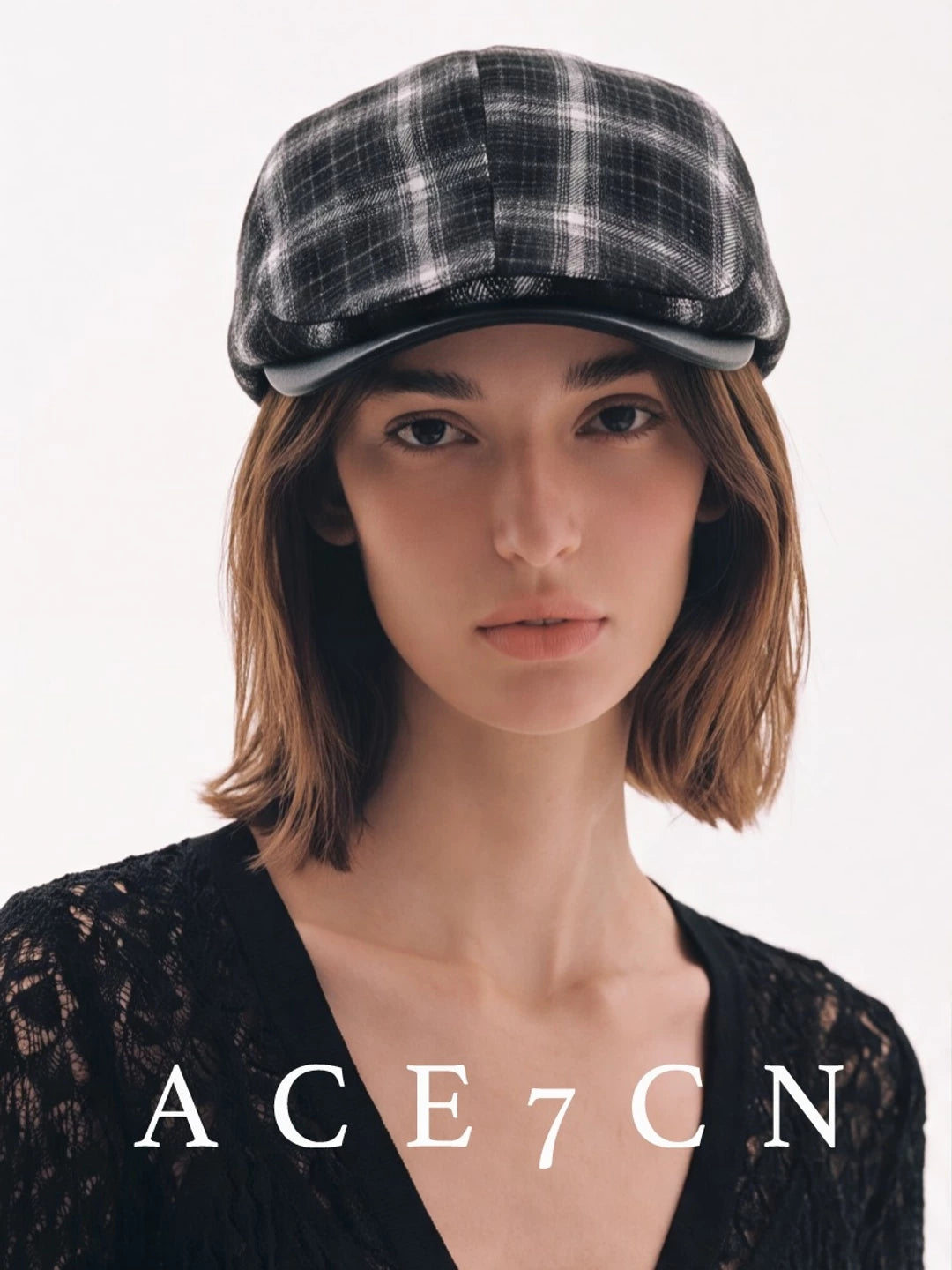 British Vintage Plaid Flat Cap New Cap