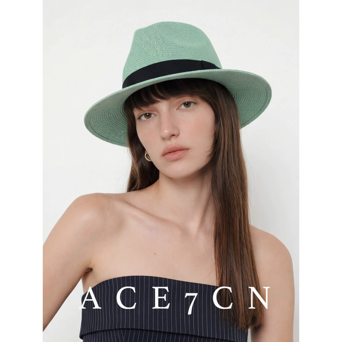 South-France Holiday Premium Panama Hat Straw-Woven Western