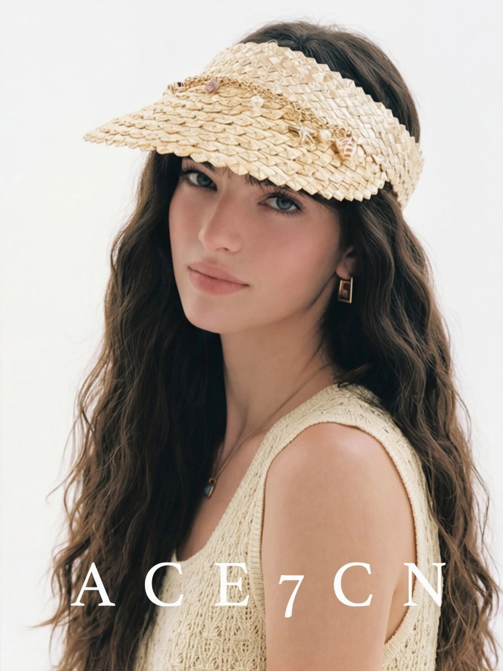 Light-French Refined Visor Handmade Straw-Woven Sun Hat
