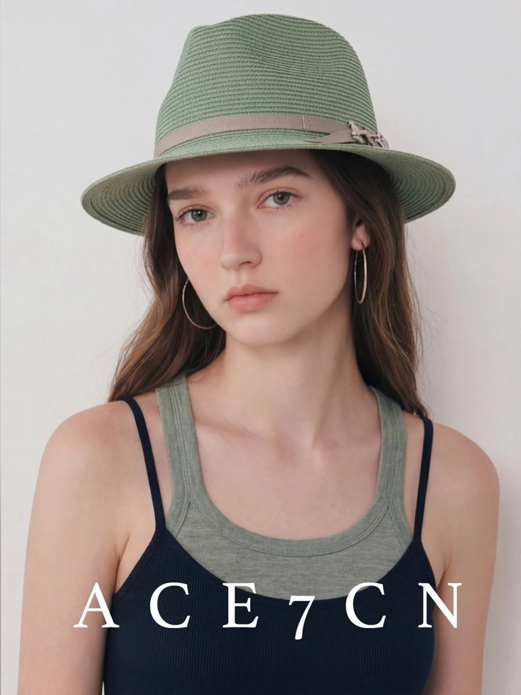 British Chic Resort Paper-Straw Dress Hat French