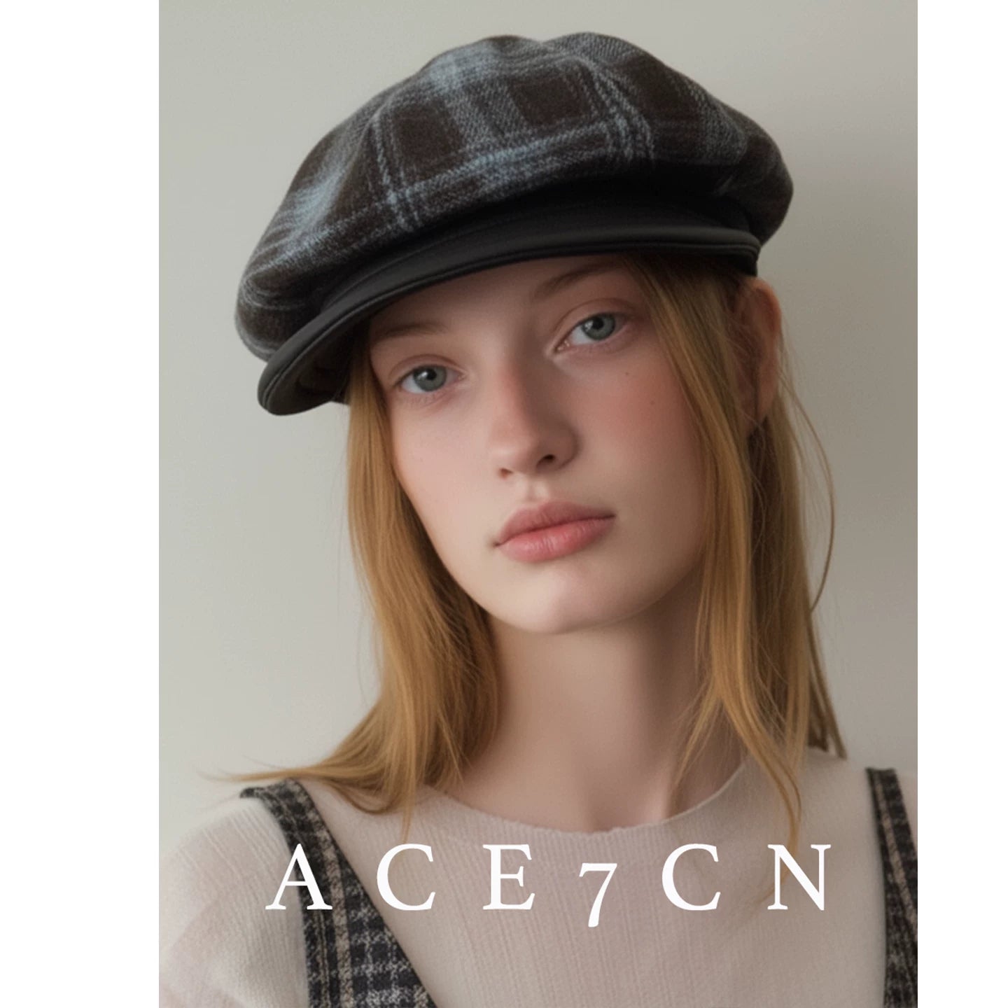 British Plaid Newsboy Cap Vintage Beret Travel