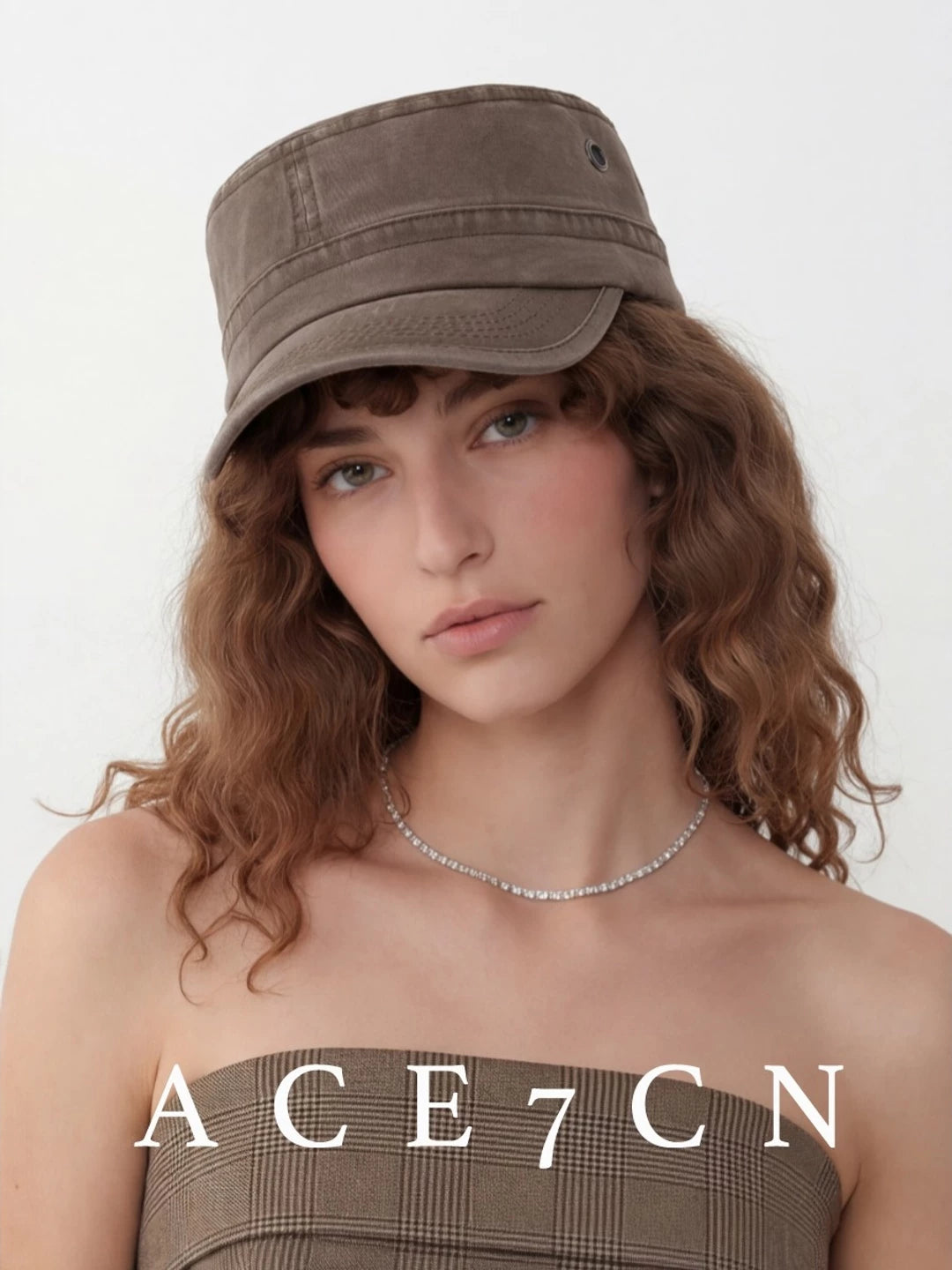 Urban Chic Denim Riding Hat Distressed Denim