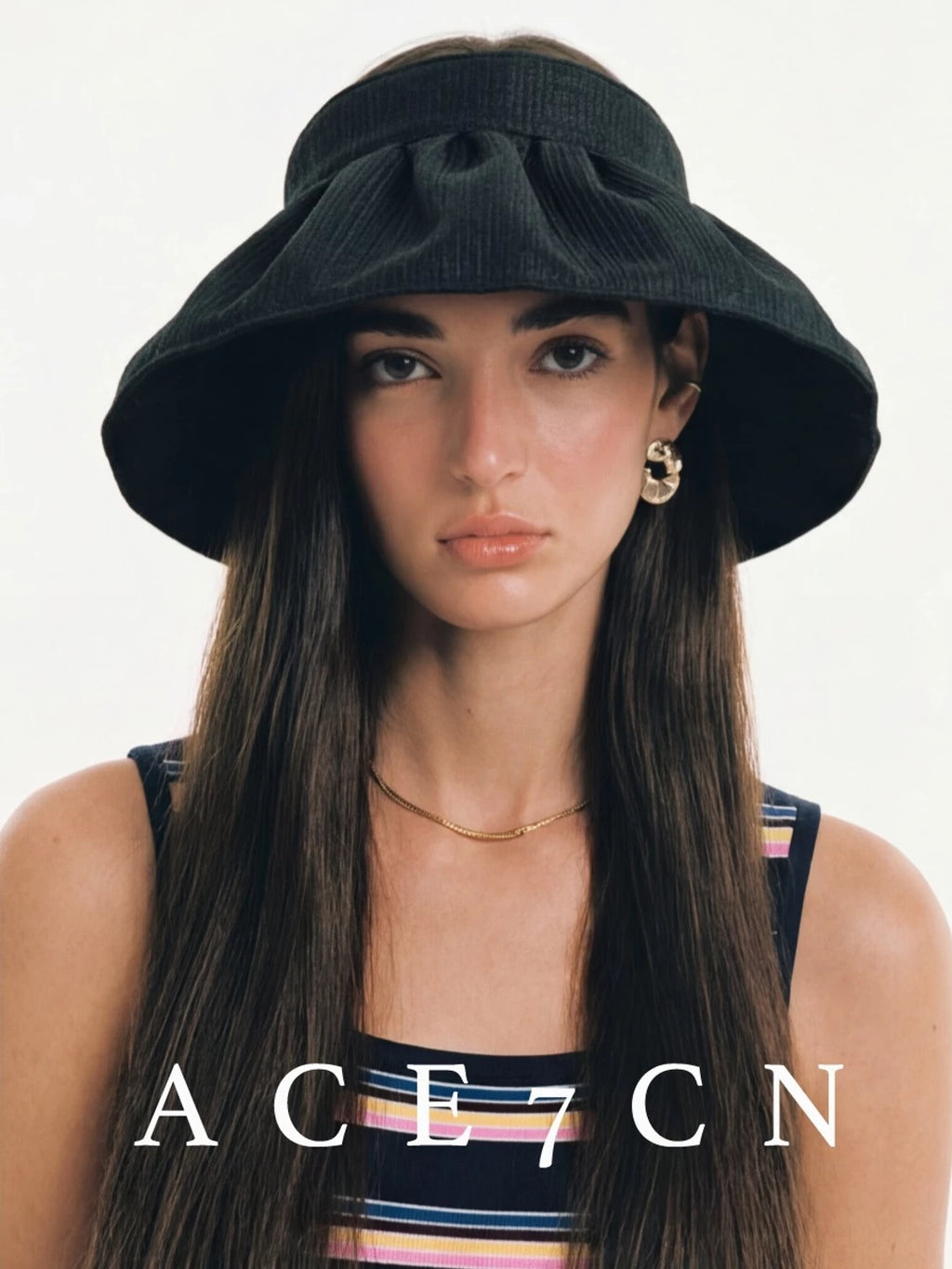 Urban Outdoor Wide-Brim Visor Open-Top Headband Hat
