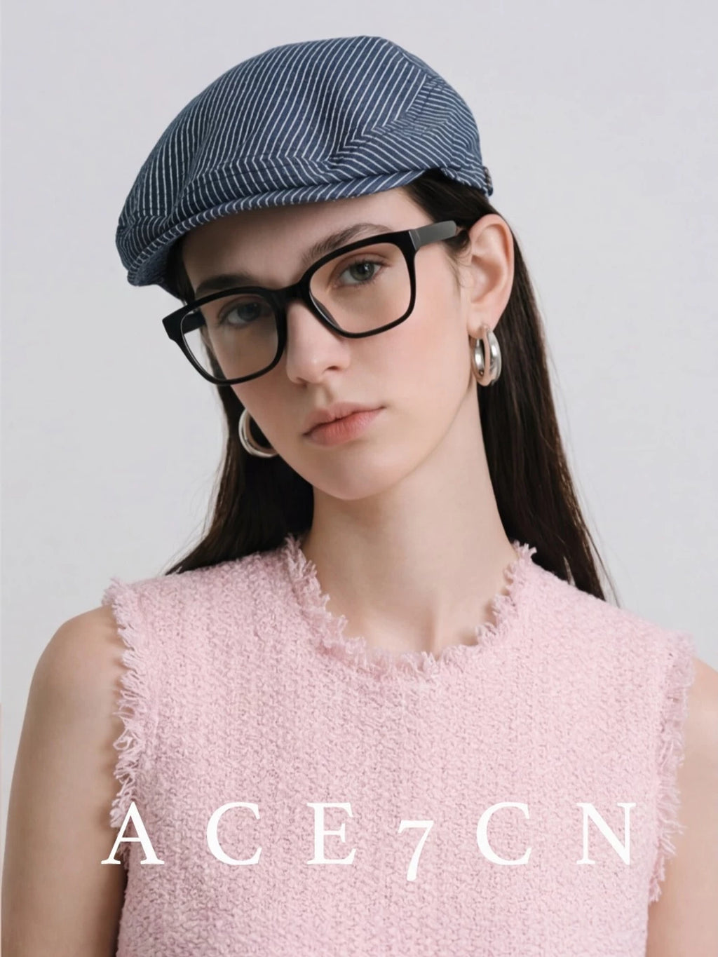 Japanese Niche Urban Chic Striped Flat Cap