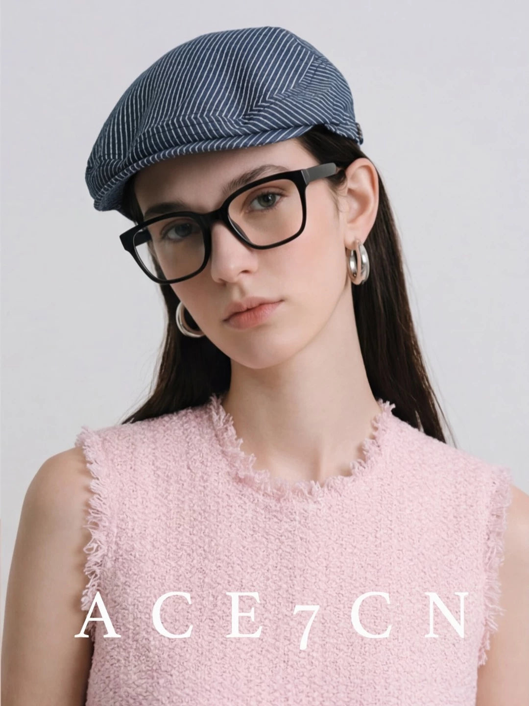 Japanese Niche Urban Chic Striped Flat Cap
