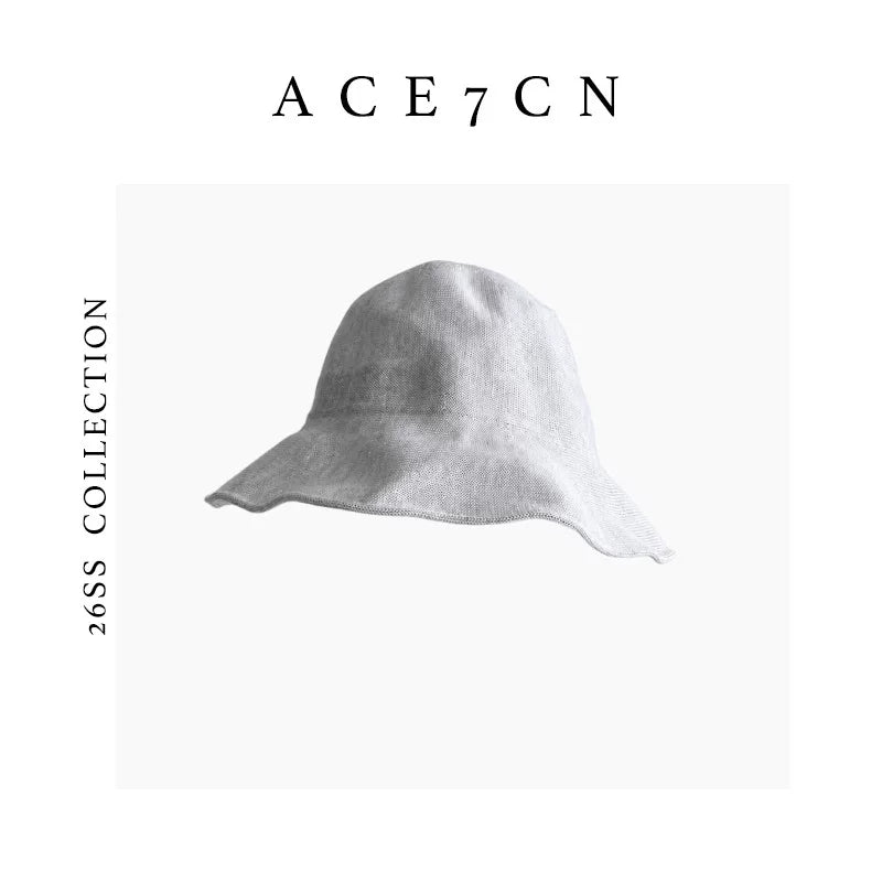 Bucket Hat Casual Breathable Sun Hat Wide-Brim