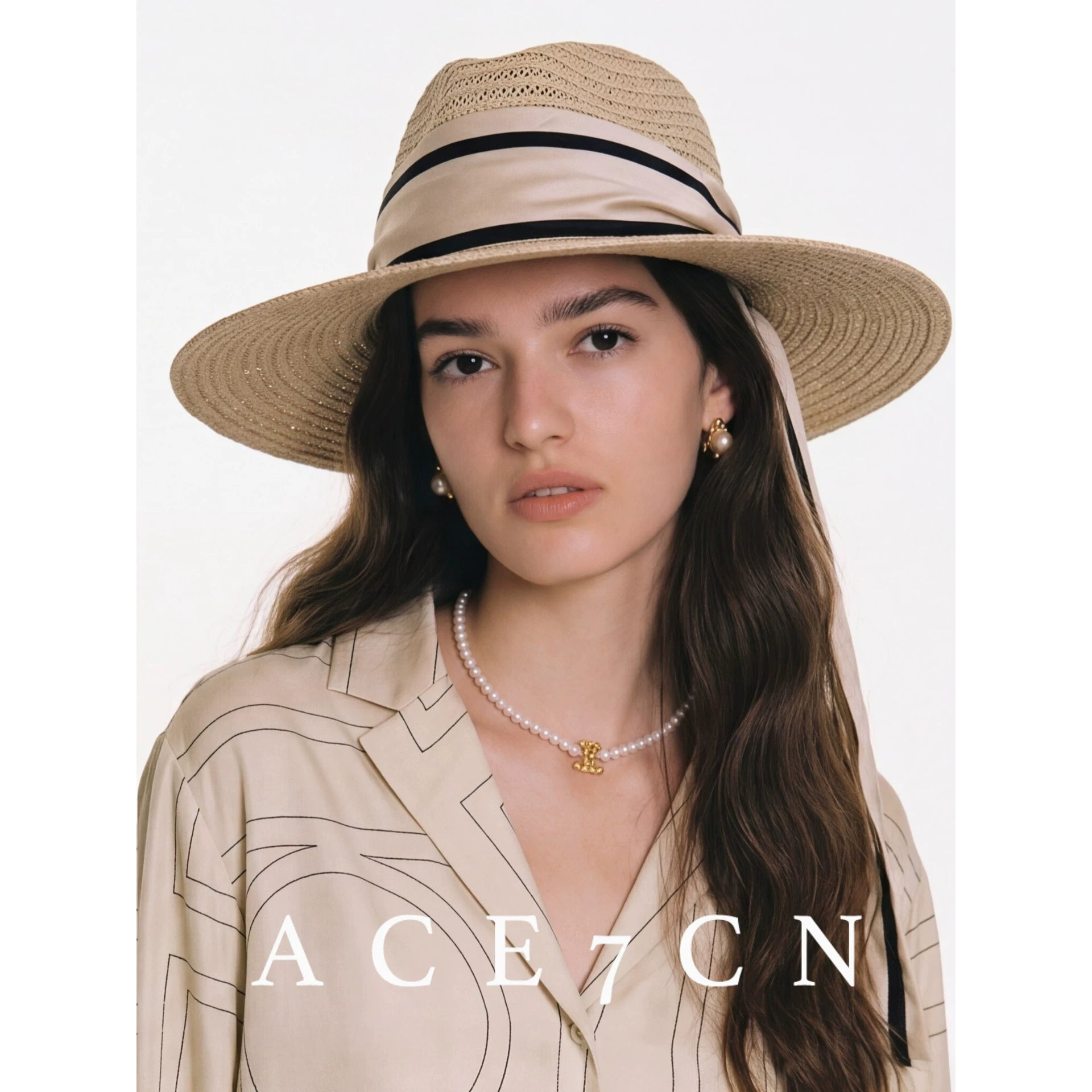 Light-Luxury Panama Hat Hand-Woven Dress Hat Western