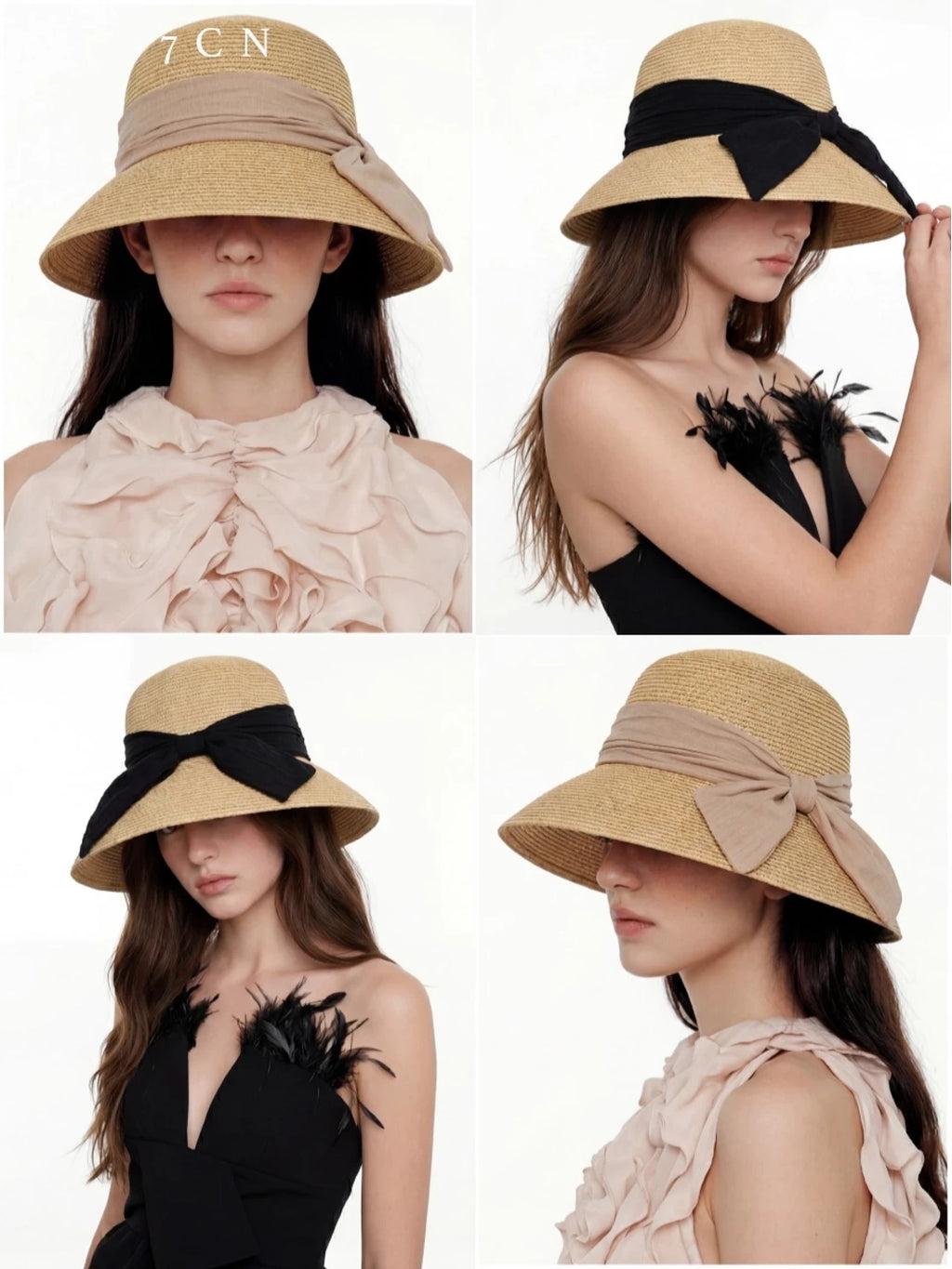 Relaxed French Bucket Hat Bow Bucket Hat