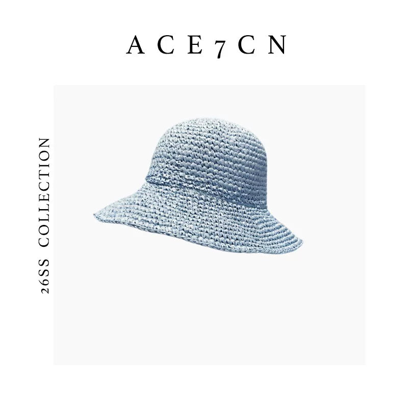 Parisian Woven Bucket Hat Breathable Soft-Brim Bucket