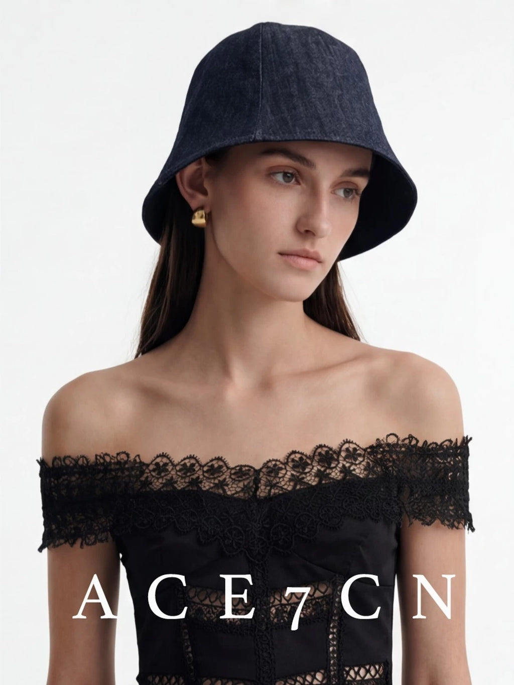 Urban Casual Raw-Denim Denim Bucket Hat Japanese