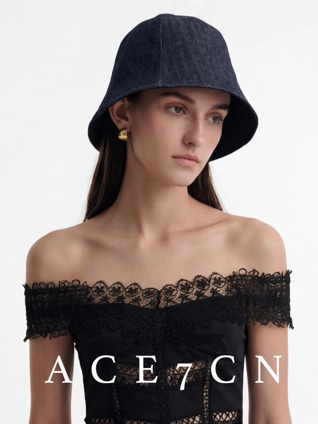 Urban Casual Raw-Denim Denim Bucket Hat Japanese