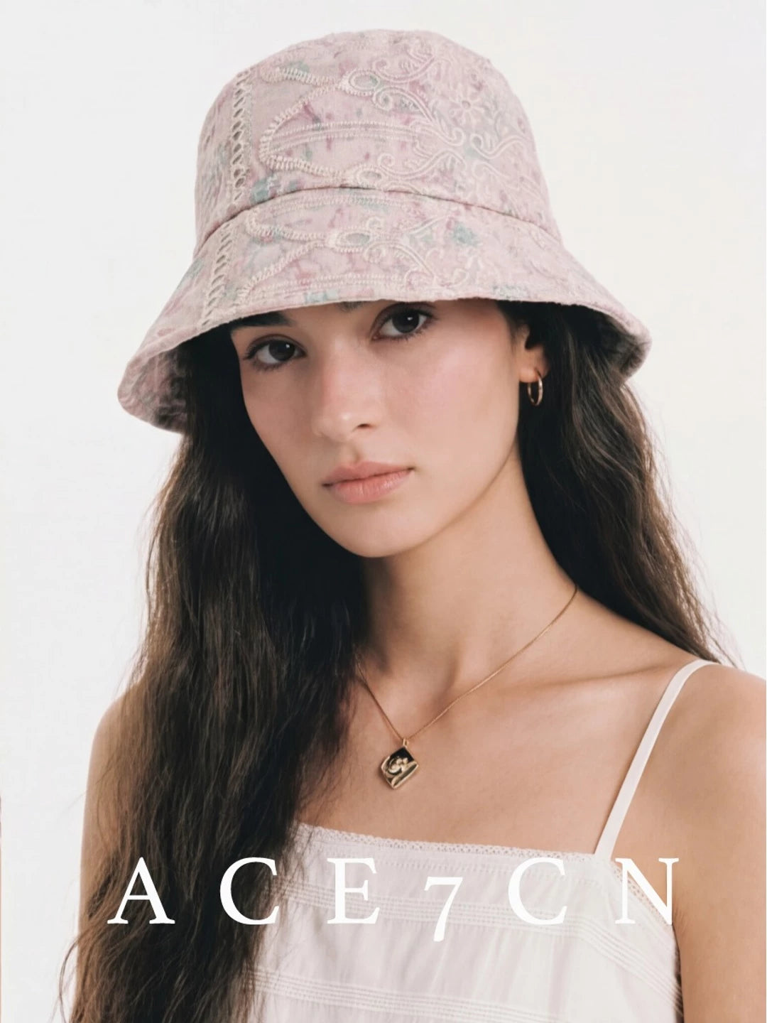 Jacquard Bucket Hat Lace Sun-Shade Bucket Hat