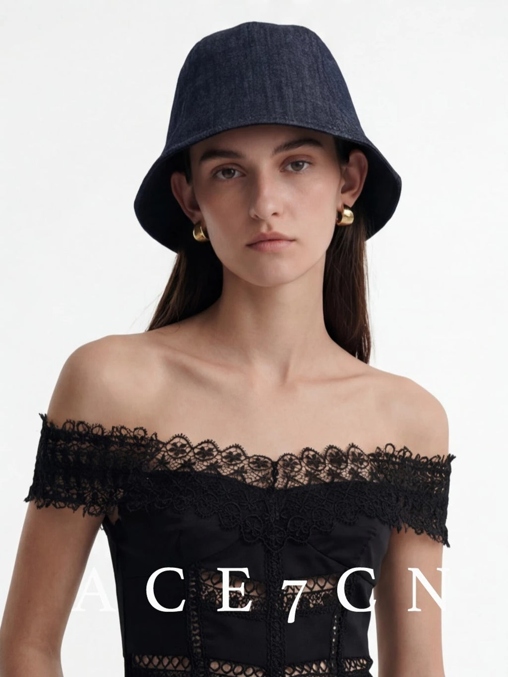 Urban Casual Raw-Denim Denim Bucket Hat Japanese
