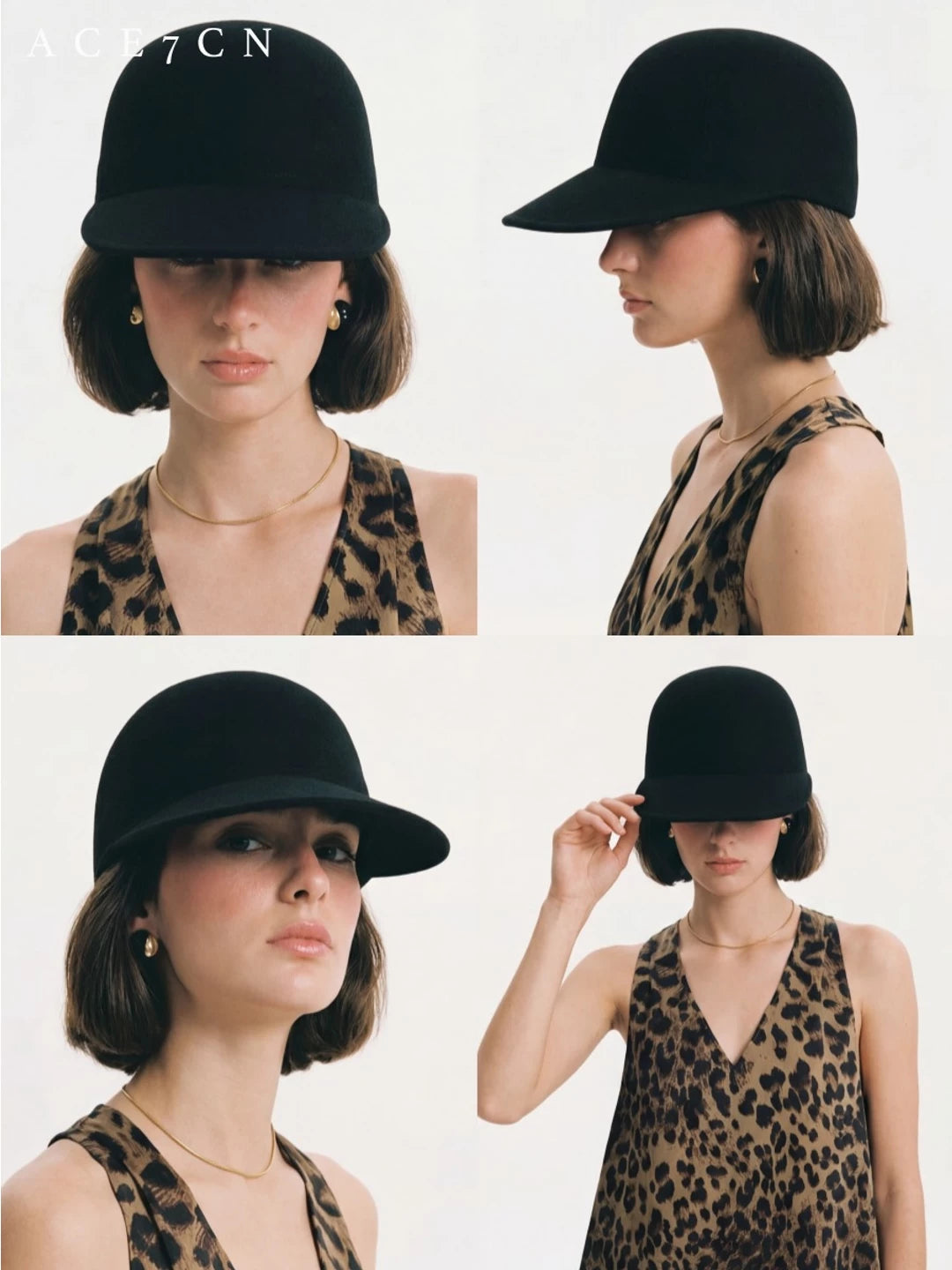 British Vintage Classic Riding Hat 100 Wool