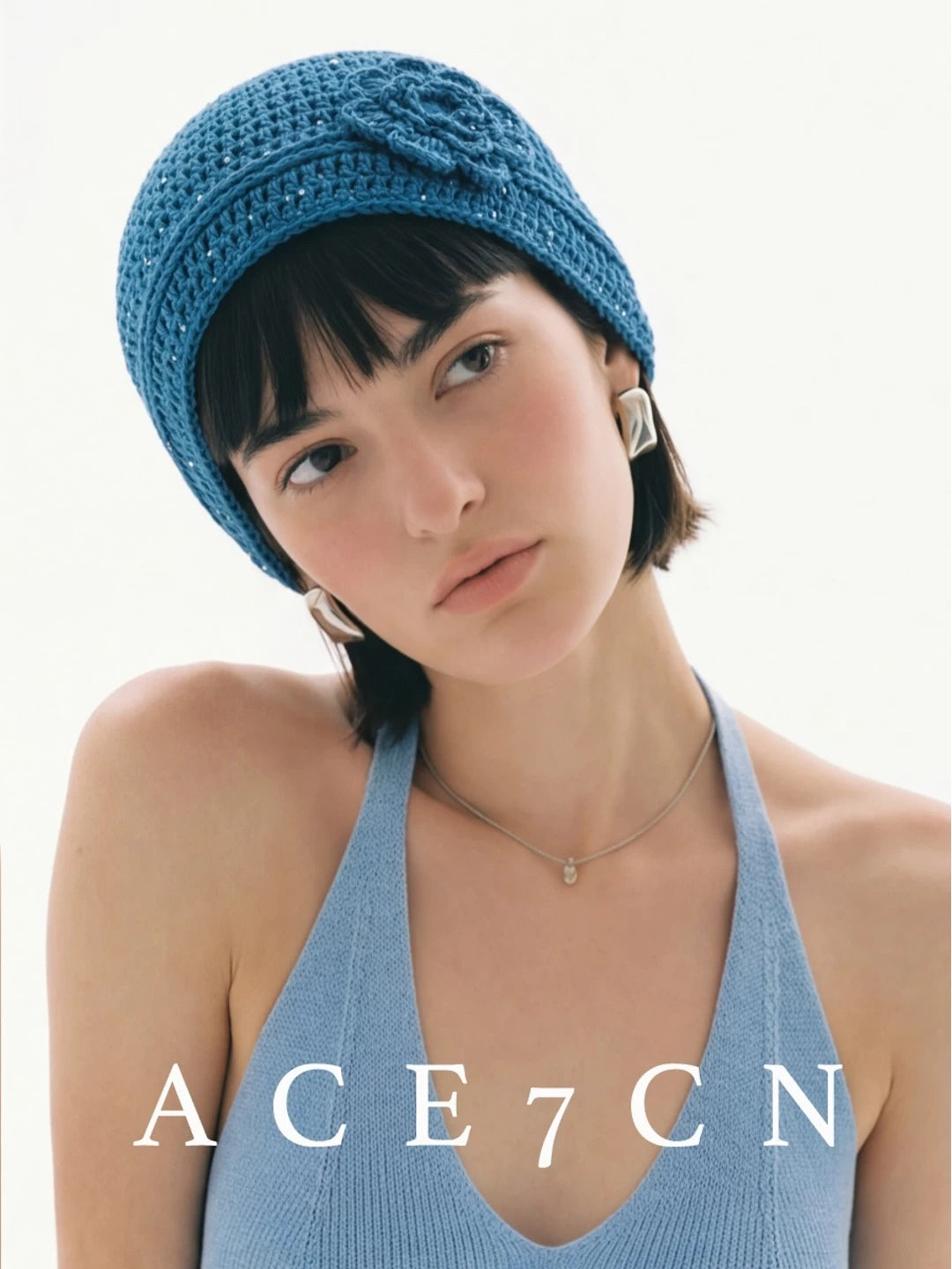 Nordic Knit Beanie Candy-Color Pullover Beanie Subtle-Glitter