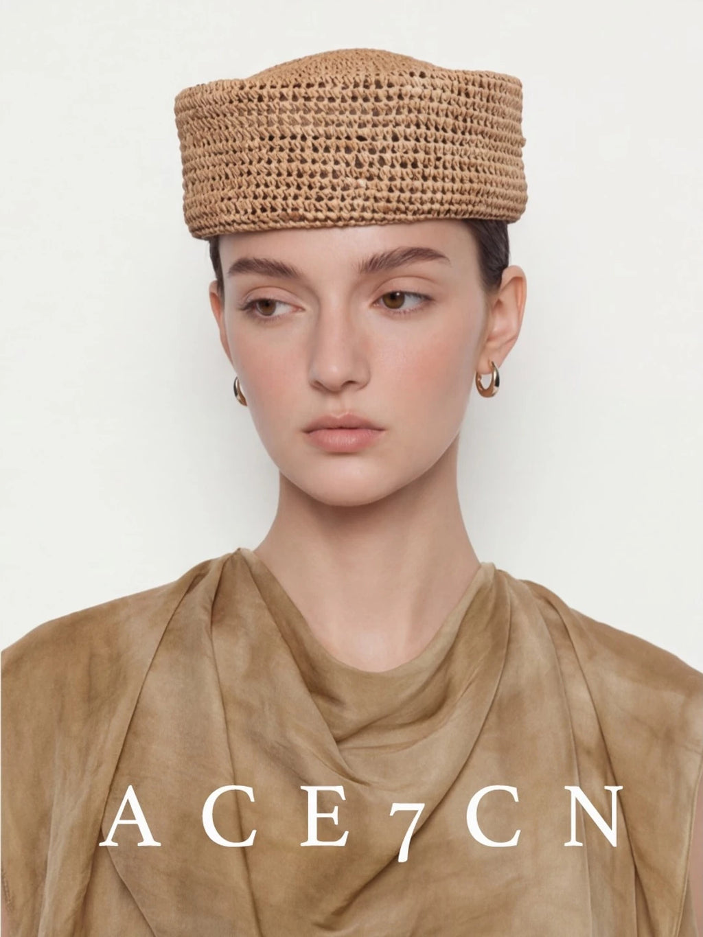 British Vintage Straw-Woven Pillbox Hat pillbox Openwork