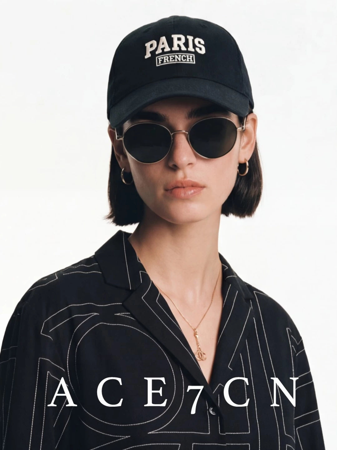American Vintage Classic Embroidered Baseball Cap Paris