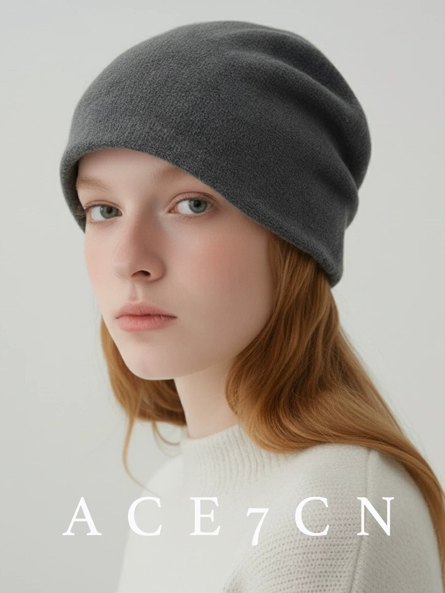 100 Cashmere Nordic Slouch Beanie Autumn-Winter Warm