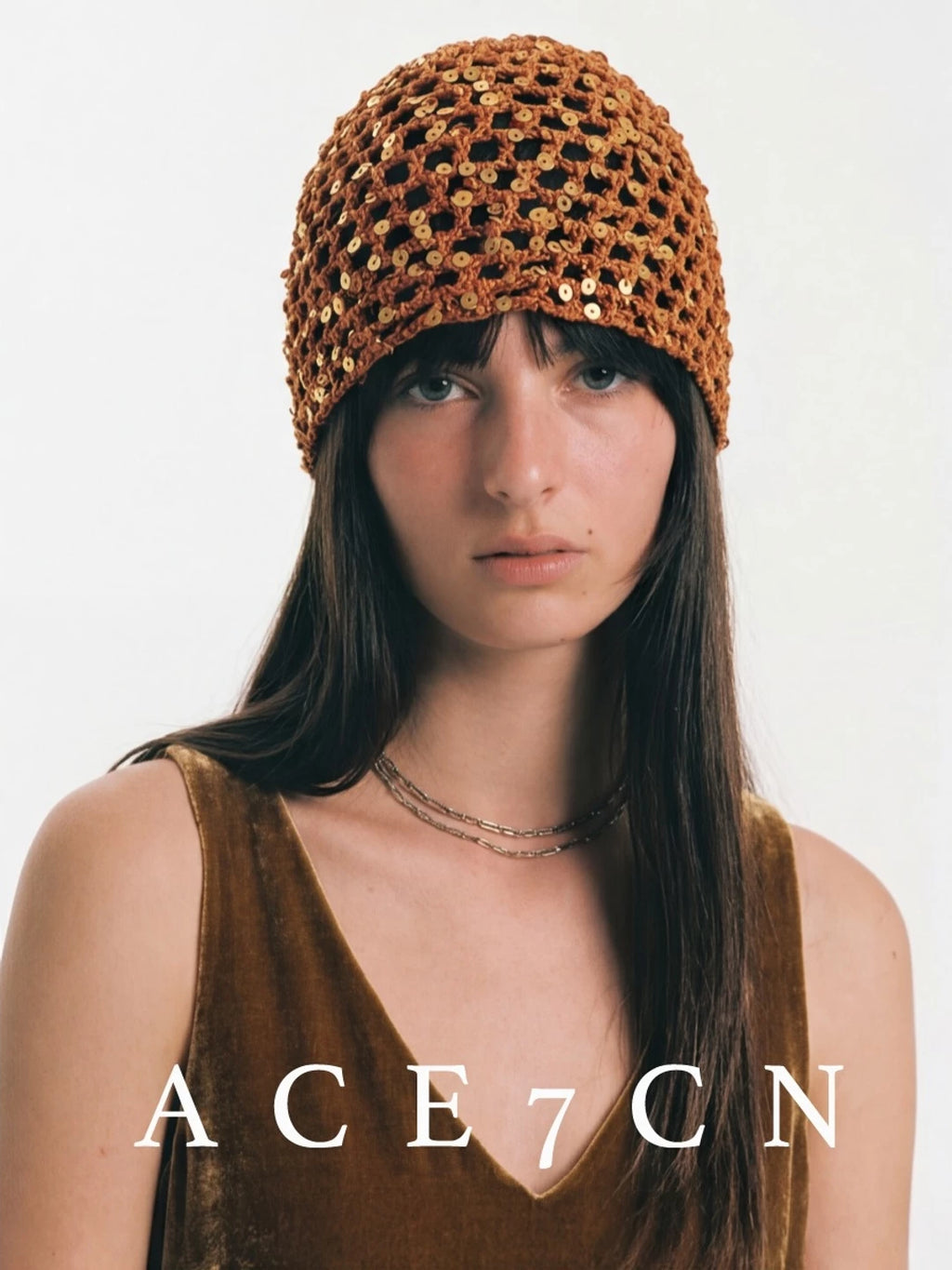 Danish Old-Money Vintage Hand-Crochet Openwork Hat Headwrap