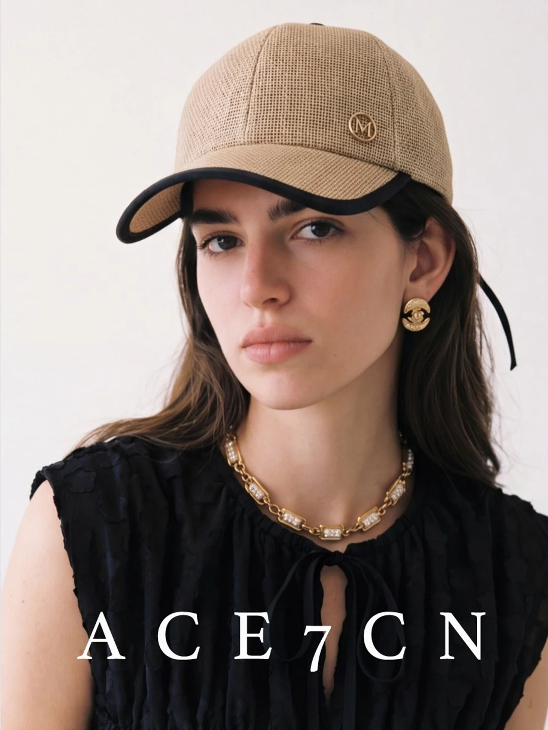 Casual Old-Money Straw-Woven Baseball Cap Urban Chic