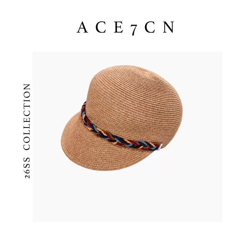 Japanese Niche Straw-Woven Equestrian Hat Riding Hat