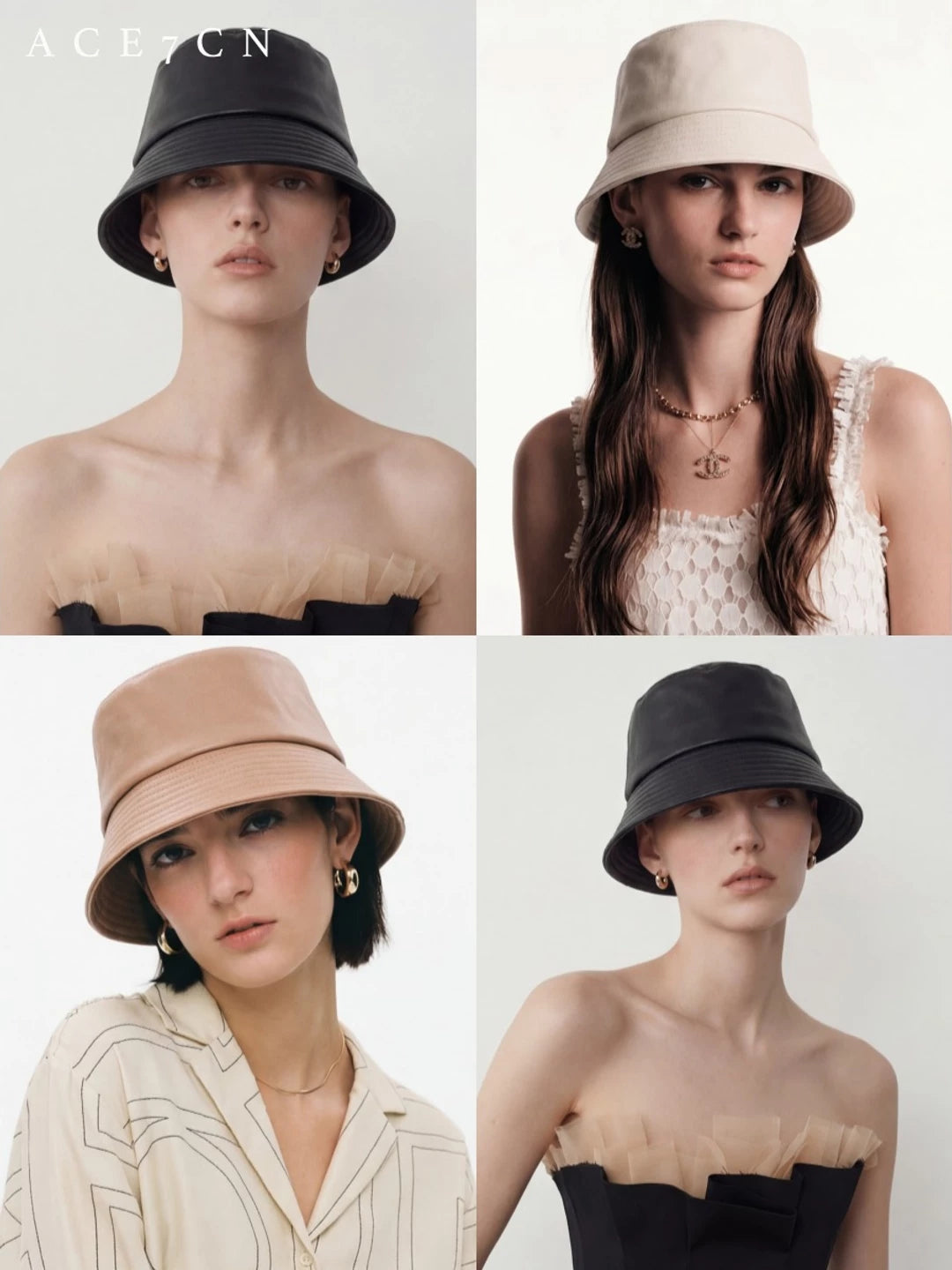 British Classic Bucket Hat Urban Minimalist Sheepskin