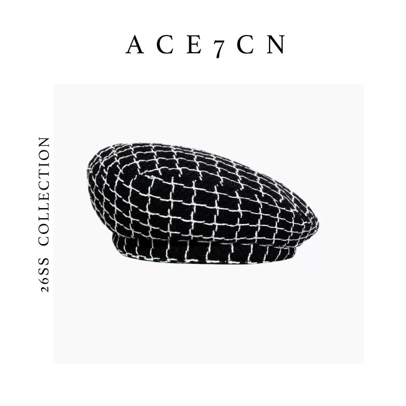 Relaxed French Classic Tweed Beret Tweed Painter