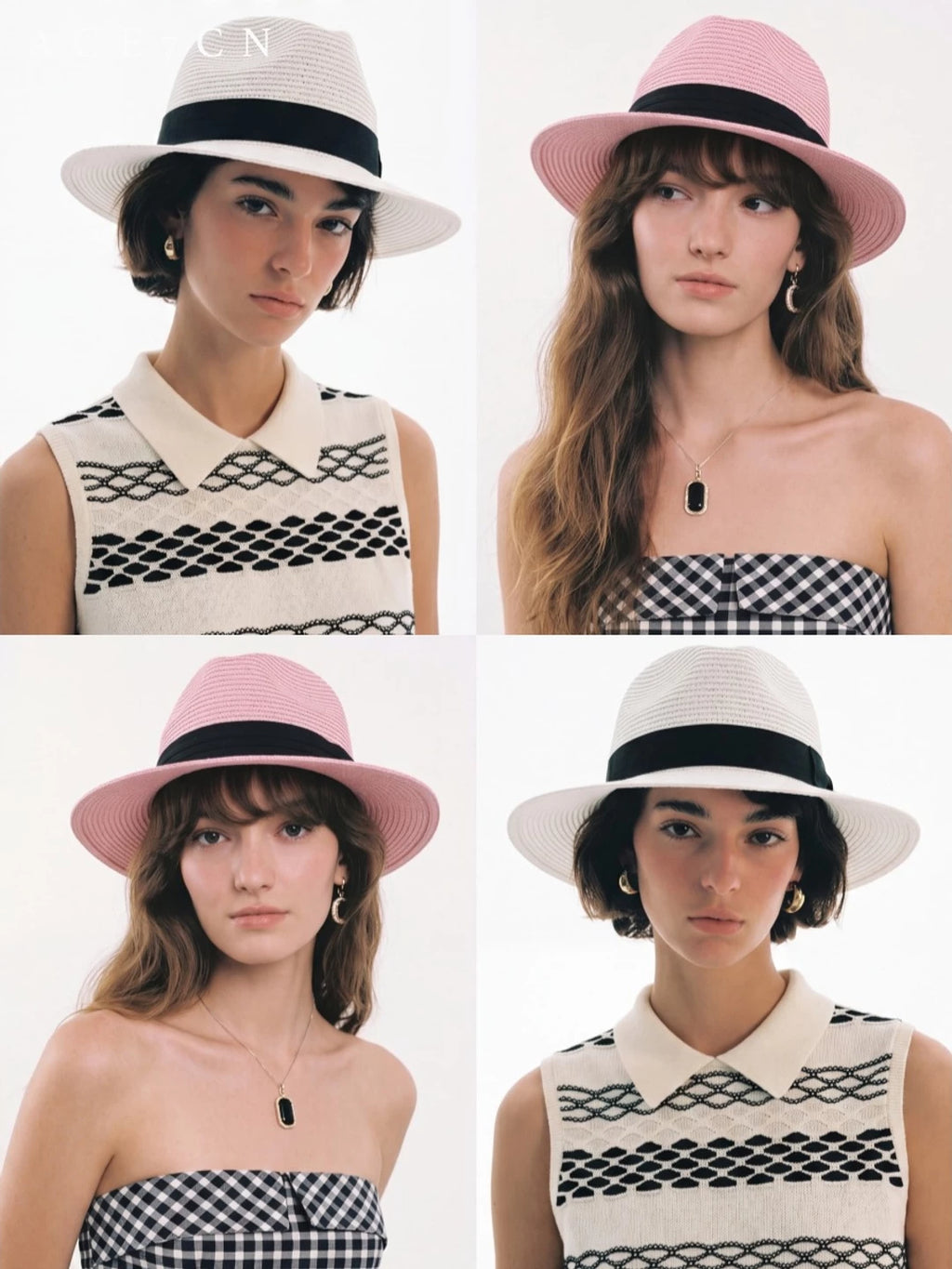 Spanish Niche Wide-Brim Straw Hat Straw Hat